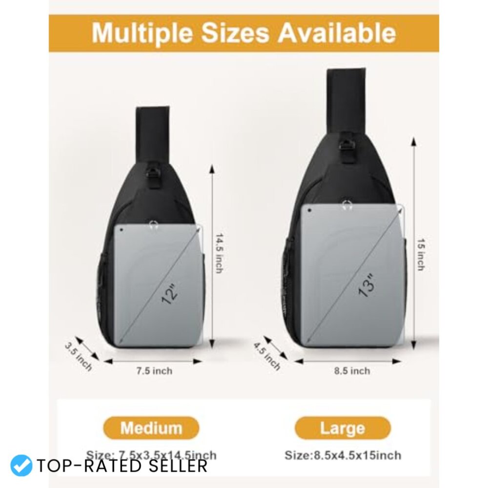 Waterproof Sling Backpack Convertible Crossbody B… - image 2